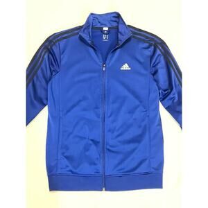 Adidas Essential Track Jacket Men’s Small Blue 3-Stripe Full Zip Sports Handpick